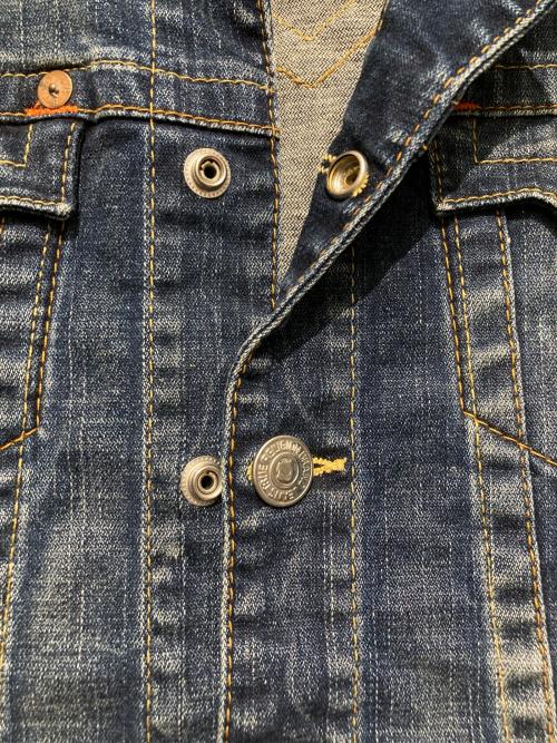 TRUE RELIGION（トゥルー レリジョン）TRUE RELIGION (トゥルー レリジョン) EMILY WESTARN デニムジャケット スカイブルー サイズ:Mの古着・服飾アイテム