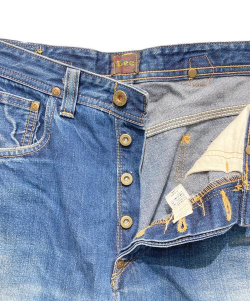 LEE（リー）LEE (リー) シンチバック ヘアオンハイド ワイドデニム インディゴ サイズ:W31の古着・服飾アイテム