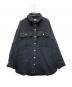 marmors（マルモア）の古着「tweed fringe shirt」｜ブラック
