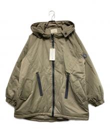 miss edi collection（ミス エディ コレクション）の古着「フード付き中綿コート」｜カーキ