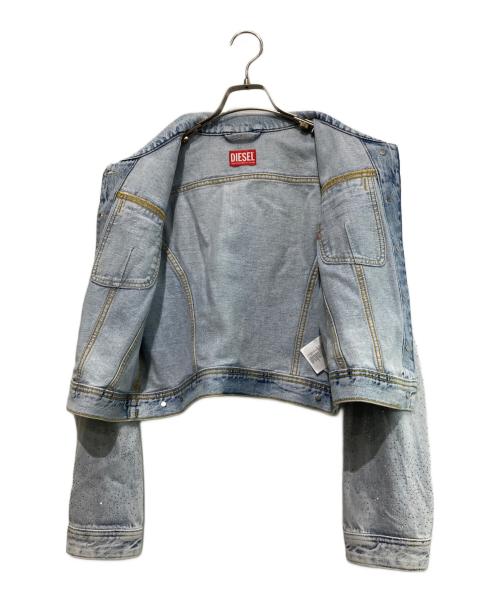 DIESEL（ディーゼル）DIESEL (ディーゼル) DE-SLIMMY-S デニムジャケット スカイブルー サイズ:Lの古着・服飾アイテム