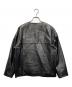 JEAN LOUIS SCHERRER (ジャンルイ シェレル) ラムレザージャケット ブラック サイズ:S：6000円