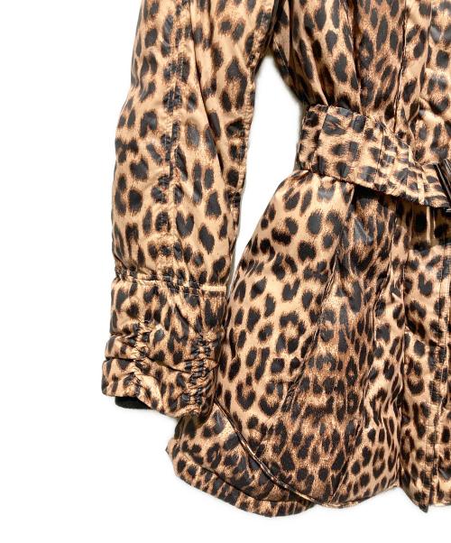 伊太利屋（イタリヤ）伊太利屋 (イタリヤ) レオパードダウンコート ベージュ サイズ:11の古着・服飾アイテム