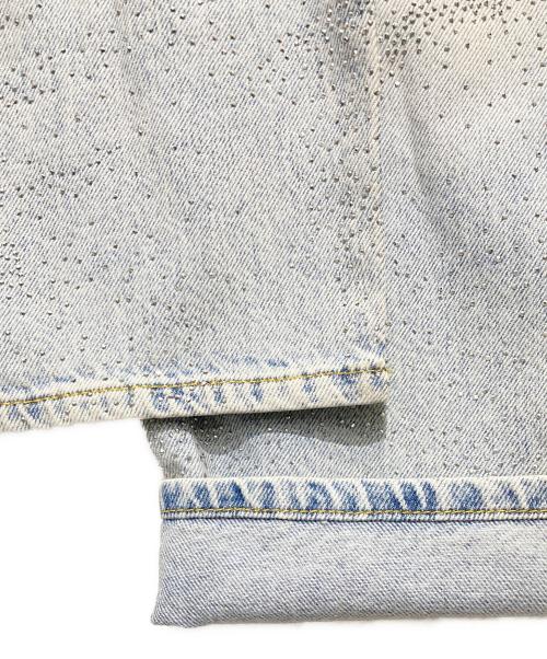 DIESEL（ディーゼル）DIESEL (ディーゼル) 2016 D-AIR ラインストーン デニムパンツ スカイブルー サイズ:W27の古着・服飾アイテム