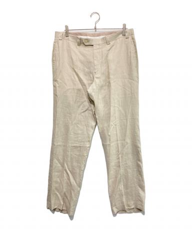 POLO　ラルフローレン　ベージュ　リネンスラックス　W34×L34 中古・古着通販】RALPH LAUREN (ラルフローレン) リネンスラックス
