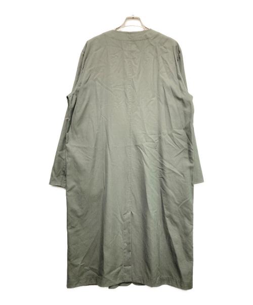 transition equipmant（トランジション・イクイップメント）transition equipmant (トランジション・イクイップメント) ノーカラーコート グリーン サイズ:2の古着・服飾アイテム