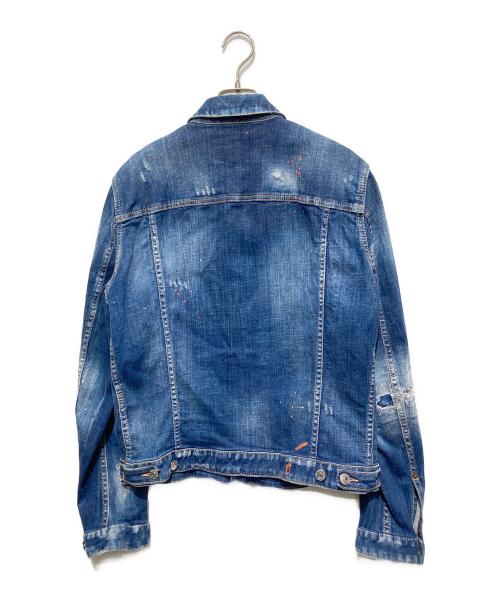 DSQUARED2（ディースクエアード）DSQUARED2 (ディースクエアード) Dan Jean Jacket インディゴ サイズ:44の古着・服飾アイテム