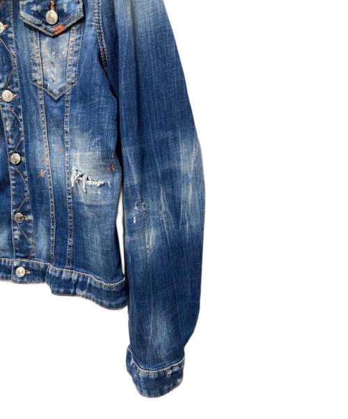 DSQUARED2（ディースクエアード）DSQUARED2 (ディースクエアード) Dan Jean Jacket インディゴ サイズ:44の古着・服飾アイテム