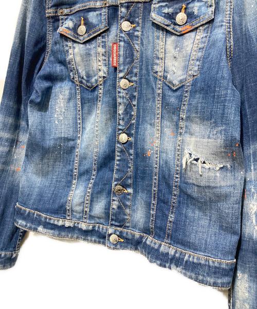 DSQUARED2（ディースクエアード）DSQUARED2 (ディースクエアード) Dan Jean Jacket インディゴ サイズ:44の古着・服飾アイテム