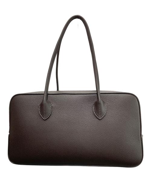 MAISON CANAU（メゾンカナウ）MAISON CANAU (メゾンカナウ) martinique (マルティニーク) 別注EWボックス ボストン シュリンクレザー ブラウンの古着・服飾アイテム