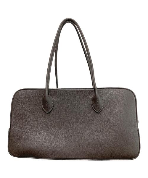 MAISON CANAU（メゾンカナウ）MAISON CANAU (メゾンカナウ) martinique (マルティニーク) 別注EWボックス ボストン シュリンクレザー ブラウンの古着・服飾アイテム