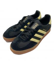 adidas（アディダス）の古着「GAZELLE INDOOR lze50 コアブラック×オールモストイエロー×ガム」｜ブラック