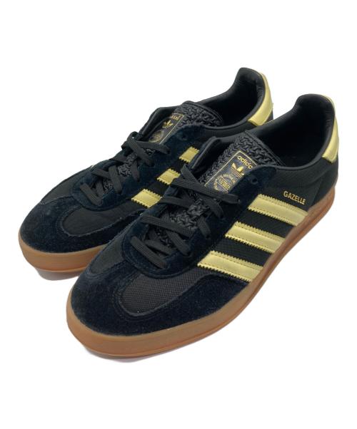adidas（アディダス）adidas (アディダス) GAZELLE INDOOR lze50 コアブラック×オールモストイエロー×ガム ブラック サイズ:26cmの古着・服飾アイテム