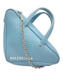 BALENCIAGA（バレンシアガ）の古着「トライアングルダッフルバッグXS」｜スカイブルー
