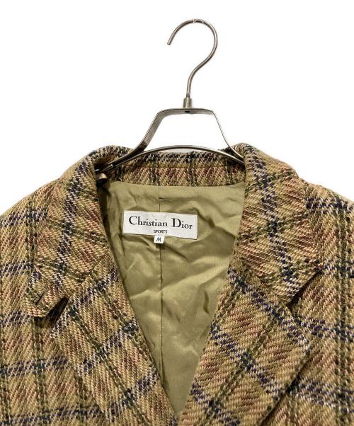 Christian Dior Sports（クリスチャン ディオールスポーツ）Christian Dior Sports (クリスチャン ディオールスポーツ) ウールチェックセットアップ ベージュ サイズ:Lの古着・服飾アイテム