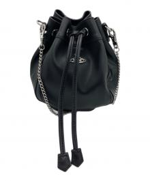 Vivienne Westwood（ヴィヴィアンウエストウッド）の古着「チェーン巾着ショルダーバッグ」｜ブラック