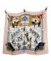 HERMES (エルメス) シルクスカーフ 王立アンダルシア馬術学校 ピンク×ホワイト：30000円