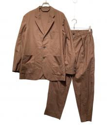 MARKAWARE（マーカウェア）の古着「MARKAWARE ORGANIC WOOL TROPICALセットアップスーツ」｜ブラウン