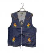 Needlesニードルズ）の古着「PM EMB VEST」｜インディゴ