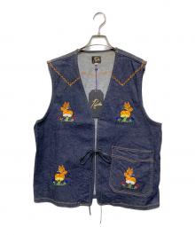 Needles（ニードルズ）の古着「PM EMB VEST」｜インディゴ