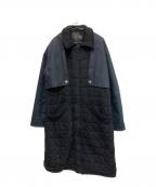 MACKINTOSH 0003マッキントッシュ 0003）の古着「ジャケット切替キルティングコート」｜ブラック