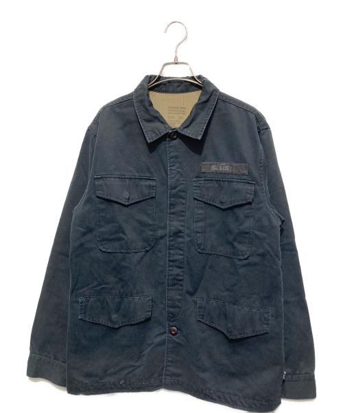stussy（ステューシー）stussy (ステューシー) ミリタリージャケット ブラック サイズ:Mの古着・服飾アイテム