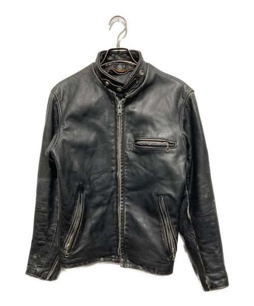 Schott（ショット）Schott (ショット) シングルライダースジャケット ブラック サイズ:34の古着・服飾アイテム