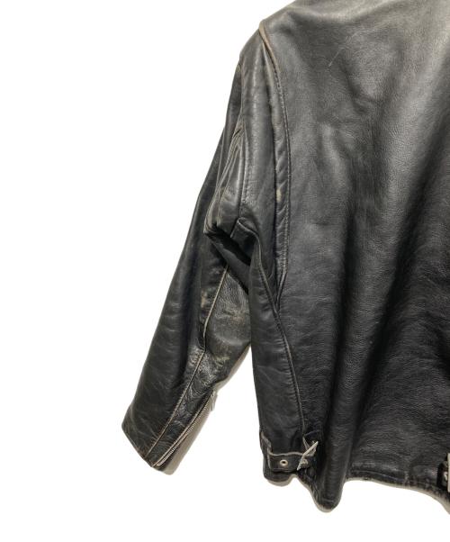 Schott（ショット）Schott (ショット) シングルライダースジャケット ブラック サイズ:34の古着・服飾アイテム