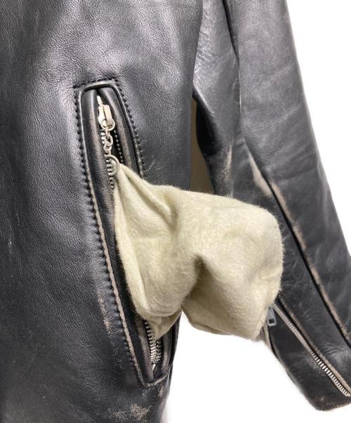 Schott（ショット）Schott (ショット) シングルライダースジャケット ブラック サイズ:34の古着・服飾アイテム