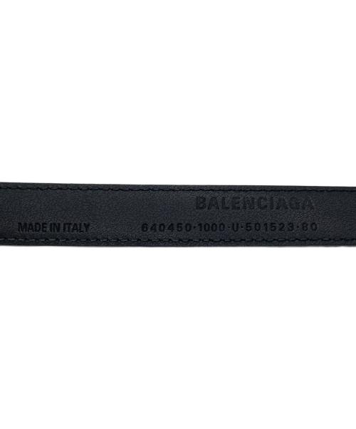 BALENCIAGA（バレンシアガ）BALENCIAGA (バレンシアガ) レザーベルト ブラックの古着・服飾アイテム