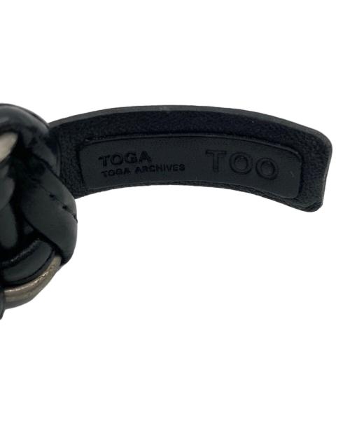 TOGA ARCHIVES（トーガアーカイブス）TOGA ARCHIVES (トーガアーカイブス) Leather Braid Bangle ブラックの古着・服飾アイテム