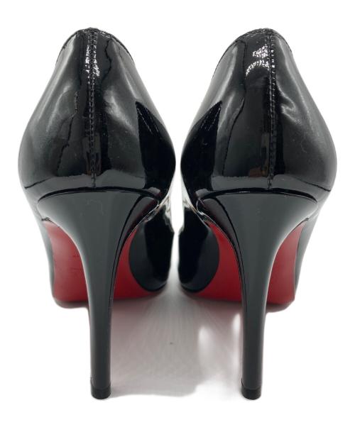 Christian Louboutin（クリスチャン・ルブタン）Christian Louboutin (クリスチャン・ルブタン) オープントゥーハイヒールパンプス ブラック サイズ:36の古着・服飾アイテム