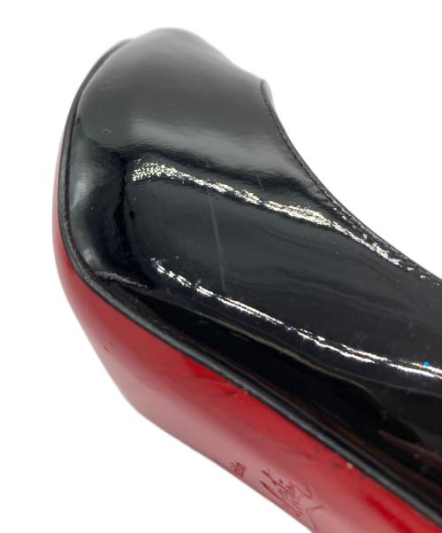 Christian Louboutin（クリスチャン・ルブタン）Christian Louboutin (クリスチャン・ルブタン) オープントゥーハイヒールパンプス ブラック サイズ:36の古着・服飾アイテム