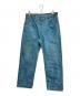 LEVI'S RED（リーバイス レッド）の古着「00s ヘンプ混 シンチバック リバースウォッシュ ボタンフライ デニムパンツ」｜インディゴ