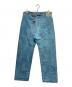 LEVI'S RED (リーバイス レッド) 00s ヘンプ混 シンチバック リバースウォッシュ ボタンフライ デニムパンツ インディゴ サイズ:不明：21000円
