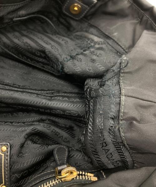 PRADA（プラダ）PRADA (プラダ) 2WAYハンドバッグ/ナイロンハンドバッグ ブラックの古着・服飾アイテム