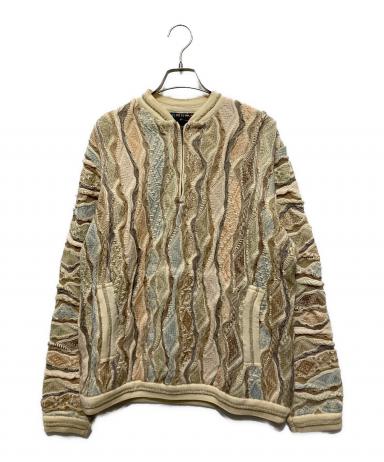 中古・古着通販】Coogi (クージー) 3Dハーフジップニット ベージュ