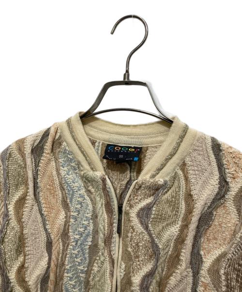 Coogi（クージー）Coogi (クージー) 3Dハーフジップニット ベージュ サイズ:SSの古着・服飾アイテム