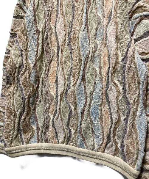Coogi（クージー）Coogi (クージー) 3Dハーフジップニット ベージュ サイズ:SSの古着・服飾アイテム