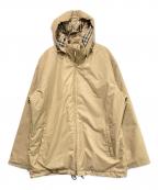 BURBERRY LONDONバーバリーロンドン）の古着「ノヴァチェックフーデットジャケット」｜ベージュ