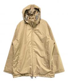 BURBERRY LONDON（バーバリーロンドン）の古着「ノヴァチェックフーデットジャケット」｜ベージュ