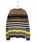 MONCLER (モンクレール) MAGLIONE TRICOT GIROCOLLO  ボーダーニット ブラウン サイズ:L：20000円