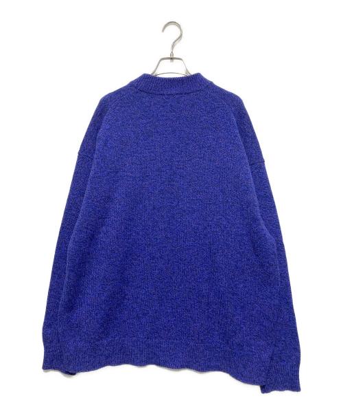 ATON（エイトン）ATON (エイトン) EDIFICE (エディフィス) 別注 WOOL MOULINE MOCKNECK SWEATER ネイビー サイズ:06の古着・服飾アイテム