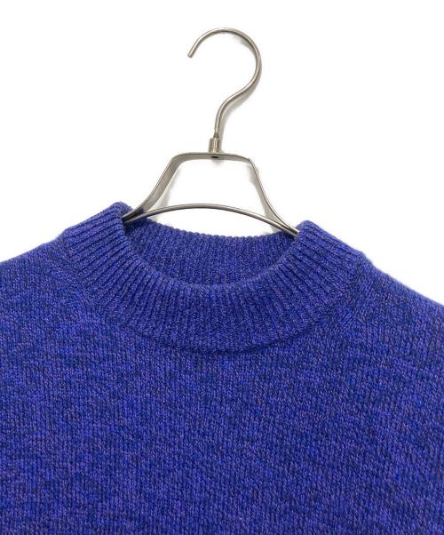 ATON（エイトン）ATON (エイトン) EDIFICE (エディフィス) 別注 WOOL MOULINE MOCKNECK SWEATER ネイビー サイズ:06の古着・服飾アイテム