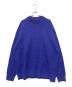 ATON（エイトン）の古着「別注 WOOL MOULINE MOCKNECK SWEATER」｜ネイビー