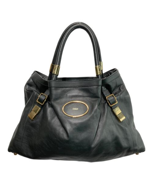 Chloe（クロエ）Chloe (クロエ) ヴィクトリアトートバッグ/レザートートバッグ ブラックの古着・服飾アイテム