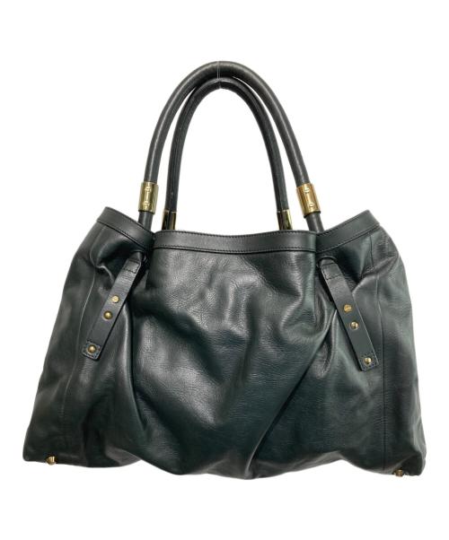 Chloe（クロエ）Chloe (クロエ) ヴィクトリアトートバッグ/レザートートバッグ ブラックの古着・服飾アイテム