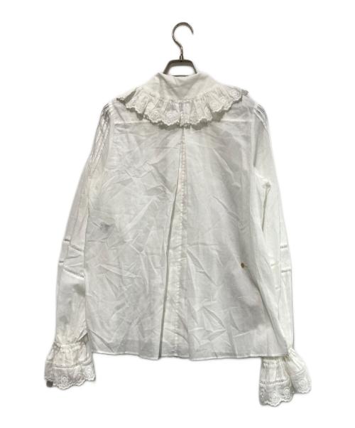 MUVEIL（ミュベール）MUVEIL (ミュベール) クローバーレースブラウス ホワイト サイズ:36 未使用品の古着・服飾アイテム
