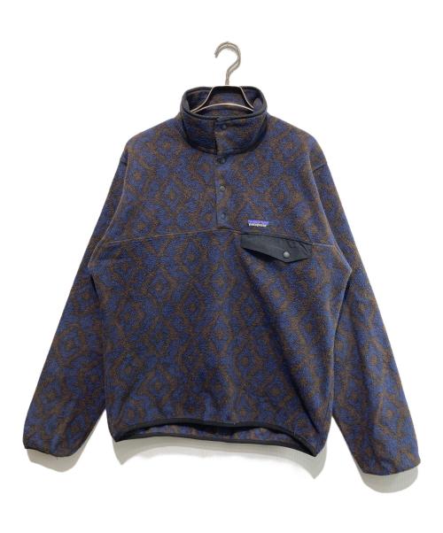 Patagonia（パタゴニア）Patagonia (パタゴニア) ライトウェイトシンチラスナップT ネイビー×ベージュ サイズ:Sの古着・服飾アイテム