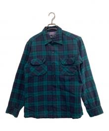 PENDLETON（ペンドルトン）の古着「チェックシャツ/50s/vintage」｜ネイビー×グリーン